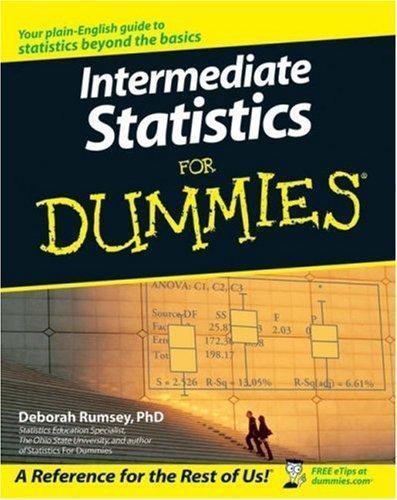 Intermediate Statistics For Dummies by Deborah J. Rumsey