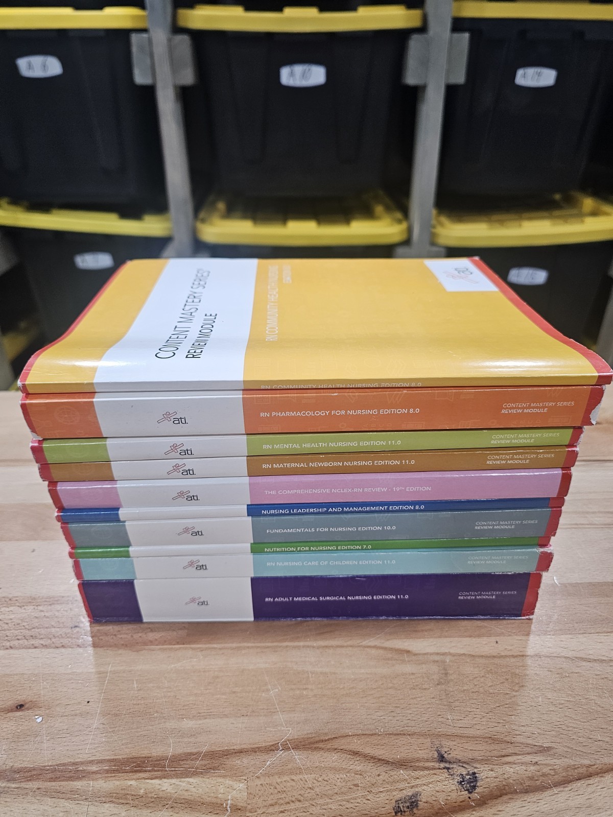 ATI Nursing Education Series 10 Books in All Phamacology Mental Health etc