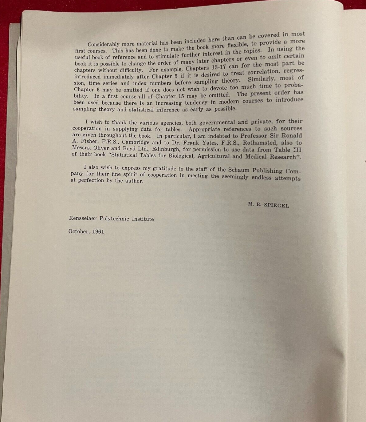 Schaum’s Outline Series Theory And Problems Of Statistics By Murray R. Spiegel