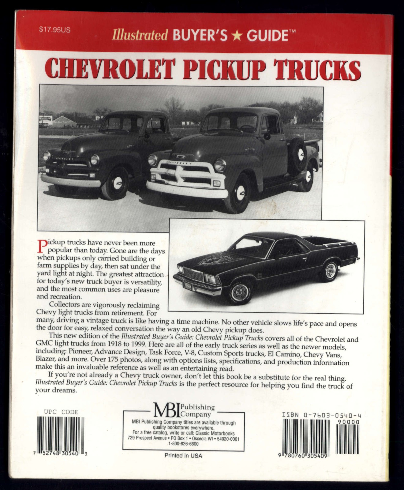 ILLUSTRATED buyer’s guide CHEVROLET PICKUP TRUCKS by Tom Brownell * 1998 PB 2nd