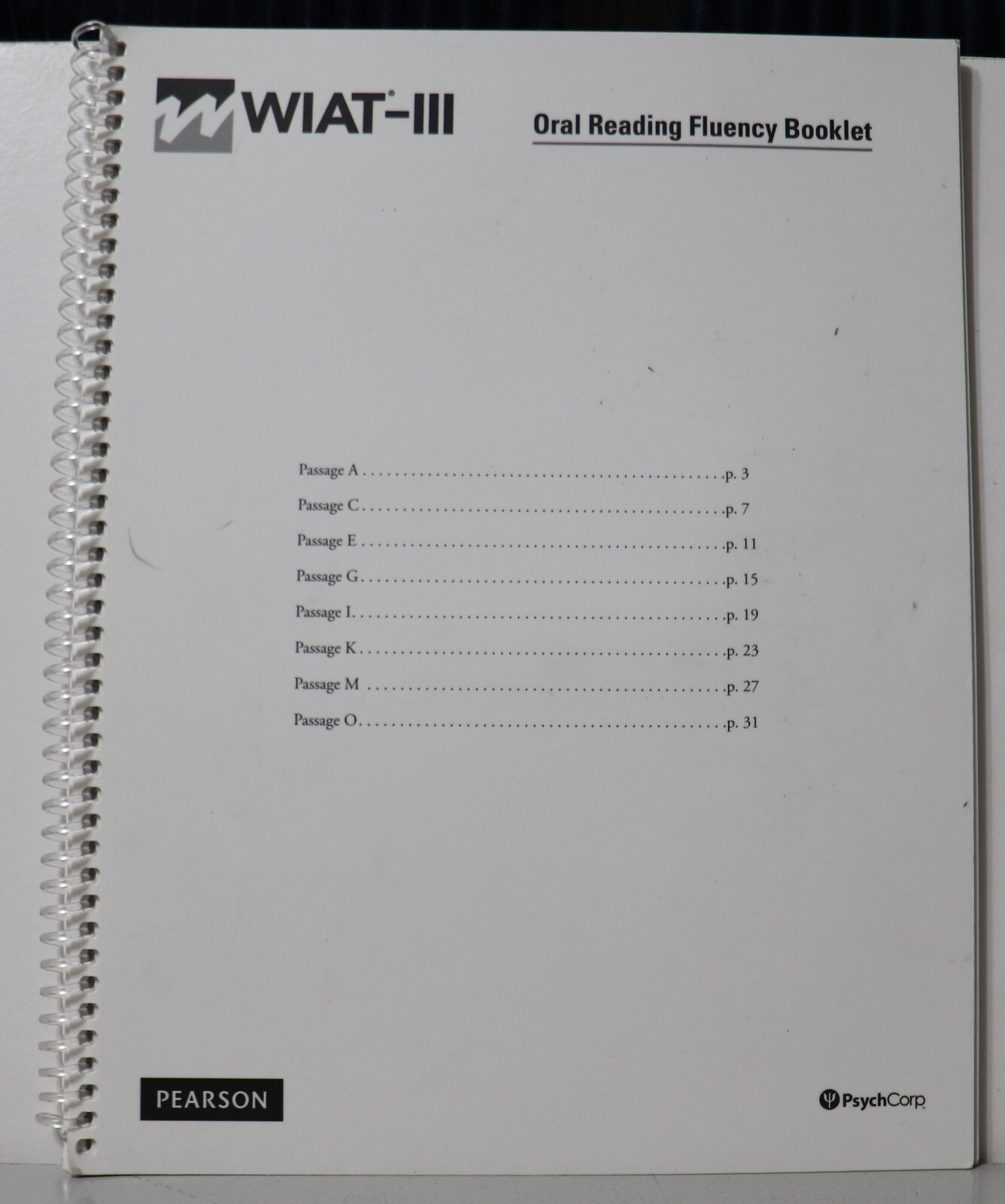 Wechsler Individual Achievement Test Third Edition WIATIII EUC G2U