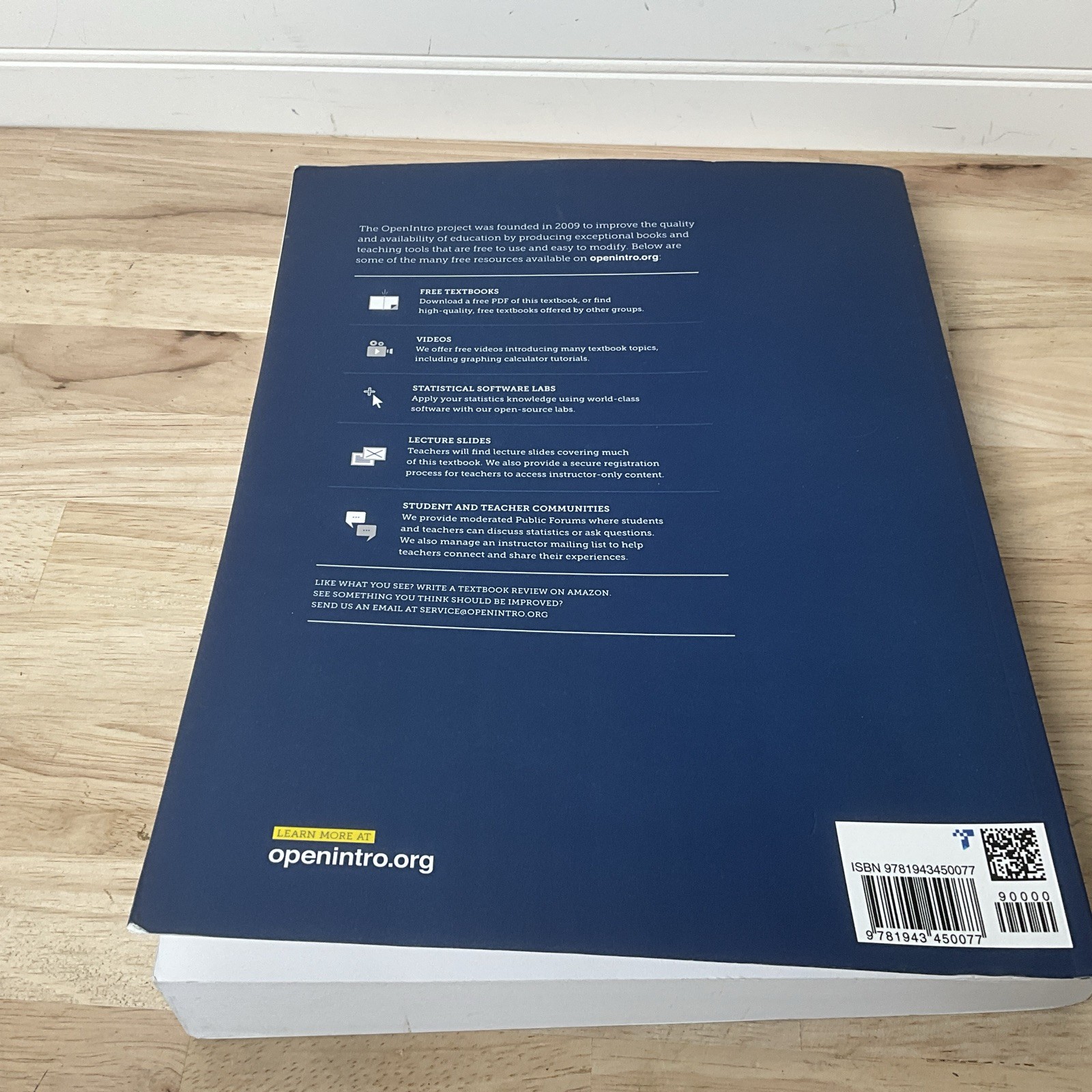OpenIntro Statistics: Fourth Edition – Paperback By Diez, David – 2024 Update