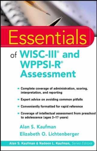 Essentials of WISC-III and WPPSI-R – Paperback, by Kaufman Alan S.; – Very Good