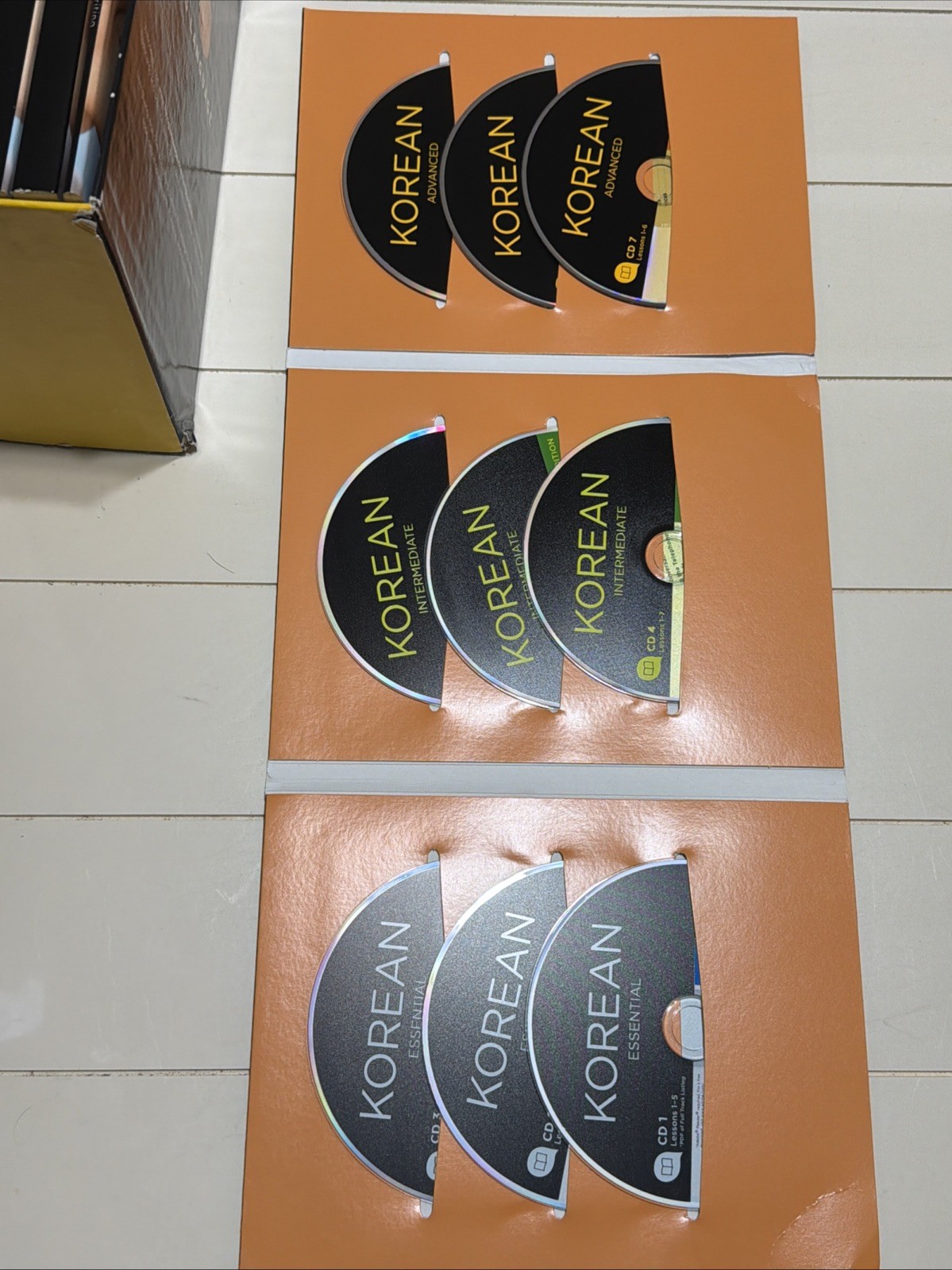 Living Language Korean Complete intermediate advanced 9 CDs 5 Books