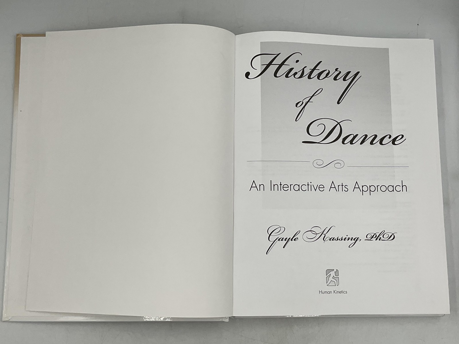 History Of Dance Gayle Kassing 2007 Hardcover Human Kinetics