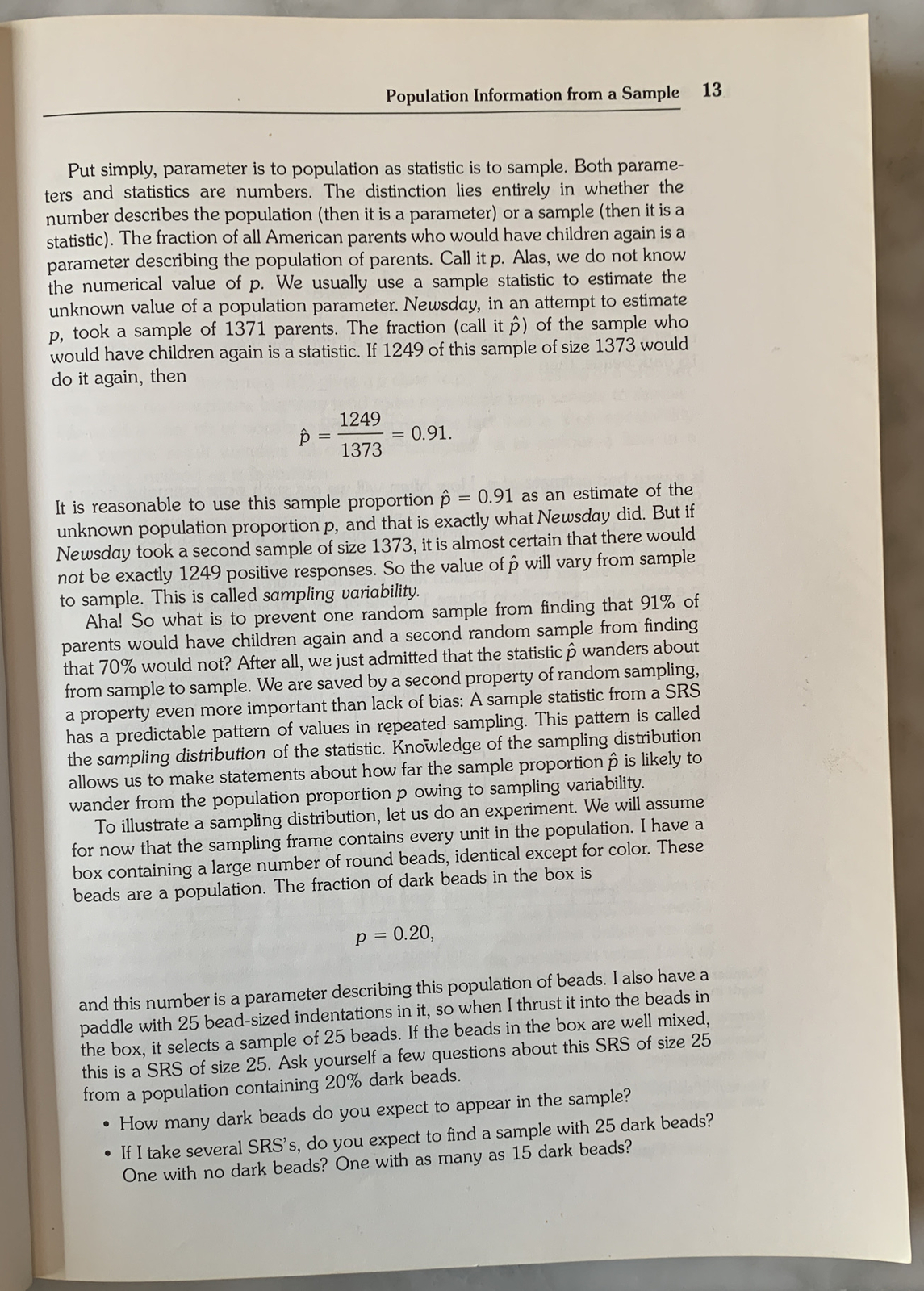 “Statistics: Concepts and Controversies” 1979 David S. Moore W.H. Freeman And Co