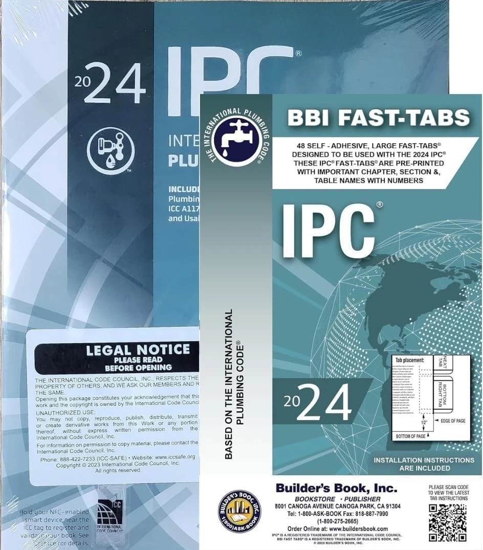 IPC 2024 | 2024 International Plumbing Code With BBI Fast tabs