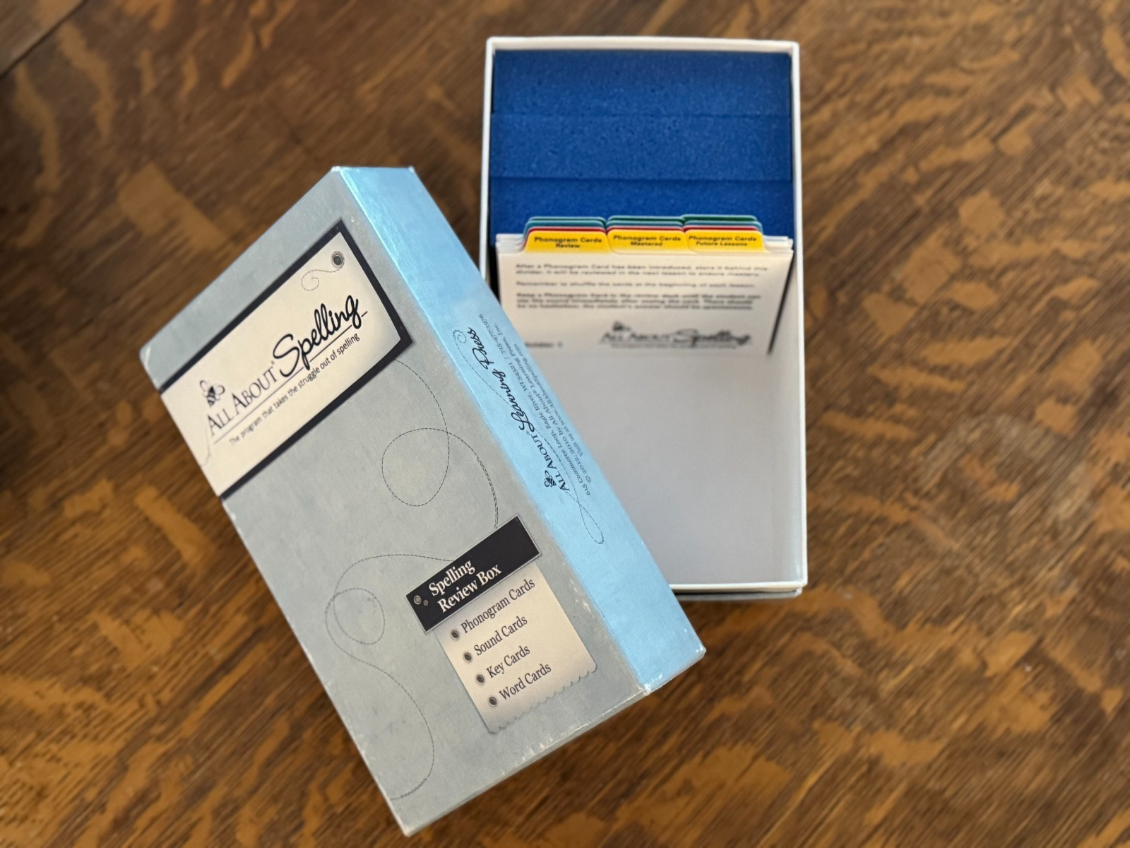 All About Spelling: Review Box (with divider cards)