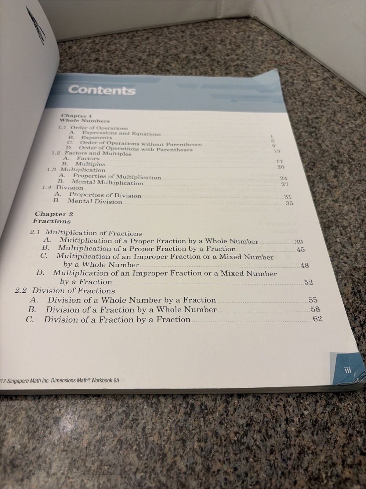 Dimensions Math Workbook 6A (Trade Paperback)