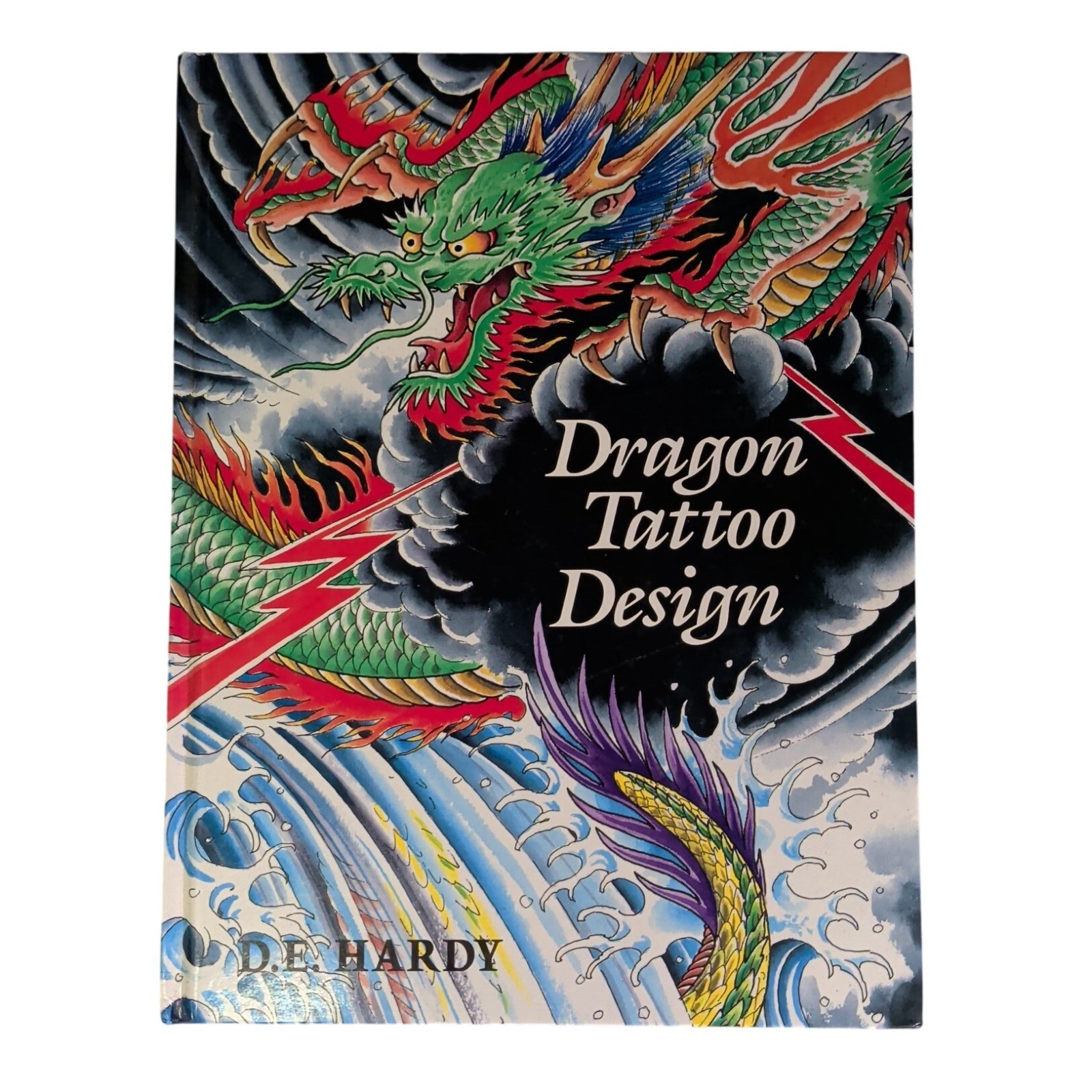 Ed Hardy Dragon Tattoo Design Book Rare Hardcover 1988
