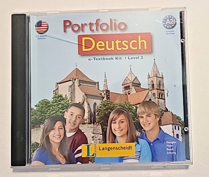 Portfolio Deutsch German Language E-Textbook Kit CD ROM – Level 1 2 3 4 1-4 NEW