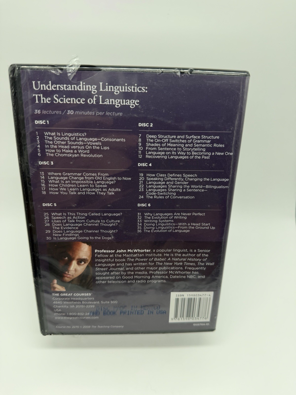 NEW SEALED The Great Courses TRANSCRIPT UNDERSTANDING LINGUISTICS TEACHING