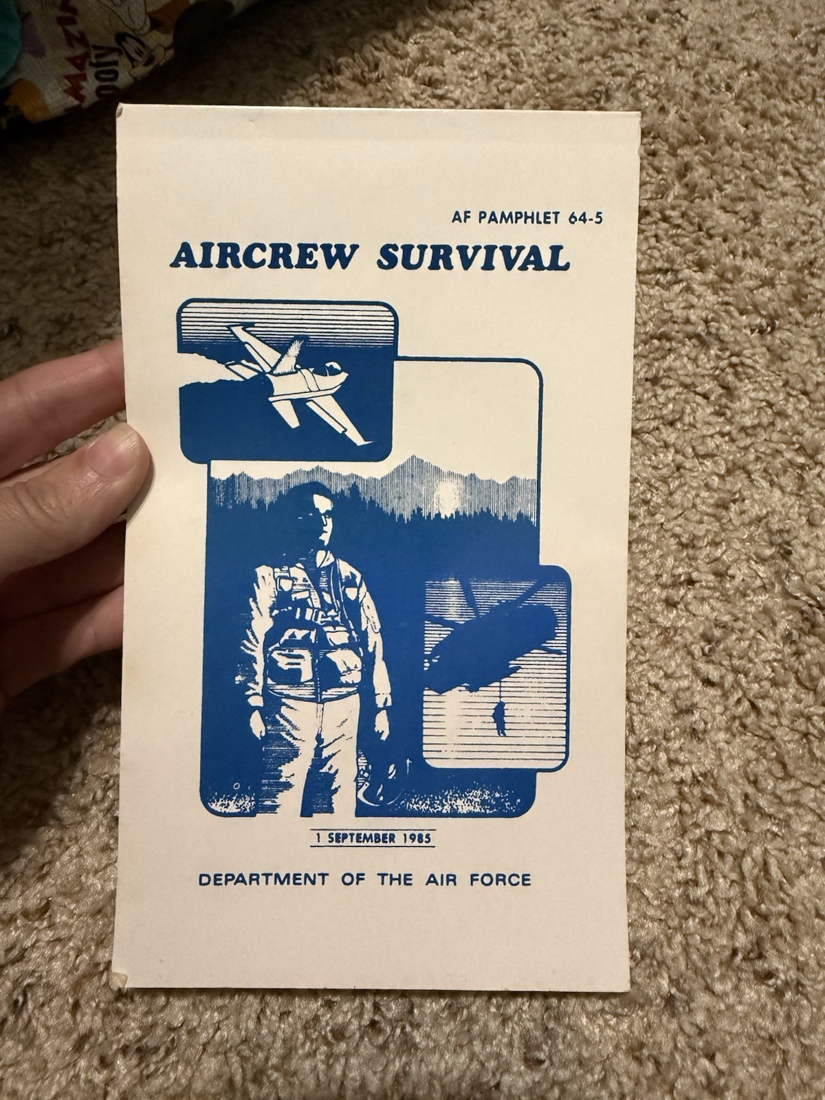 Aircrew Survival Guide US Air Force Sept 1985 Book