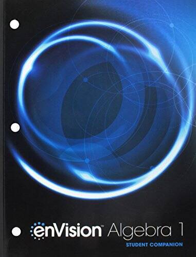ENVISION AGA COMMON CORE STUDENT COMPANION ALGEBRA 1 GRADE 8/9 C – VERY GOOD
