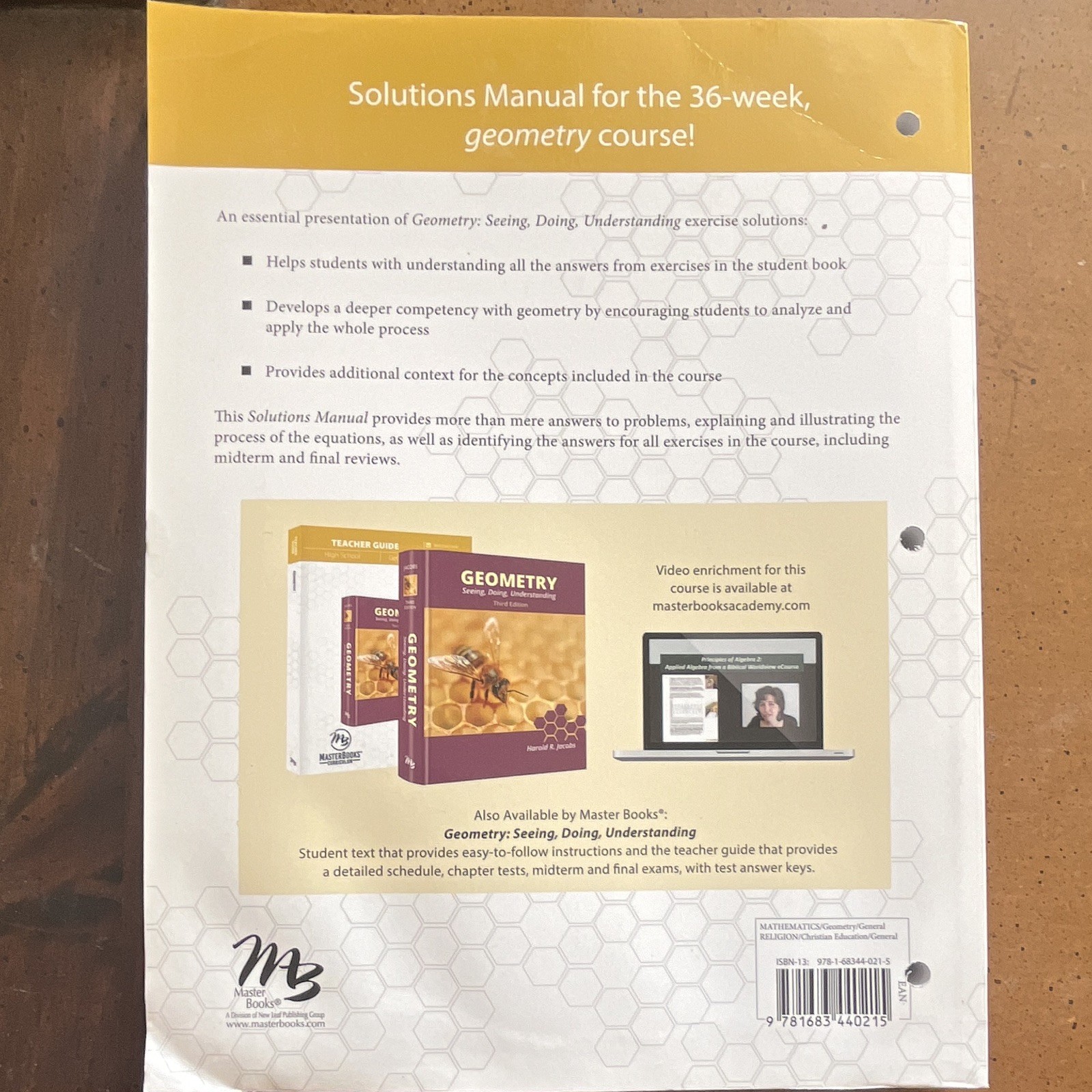 Master Books Geometry Solutions Manual Answer Key Harold R. Jacobs