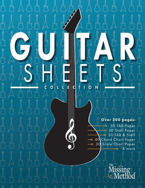 Guitar Sheets Collection: Over 200 Pages Of Blank Tab Paper, Staff Paper, C…