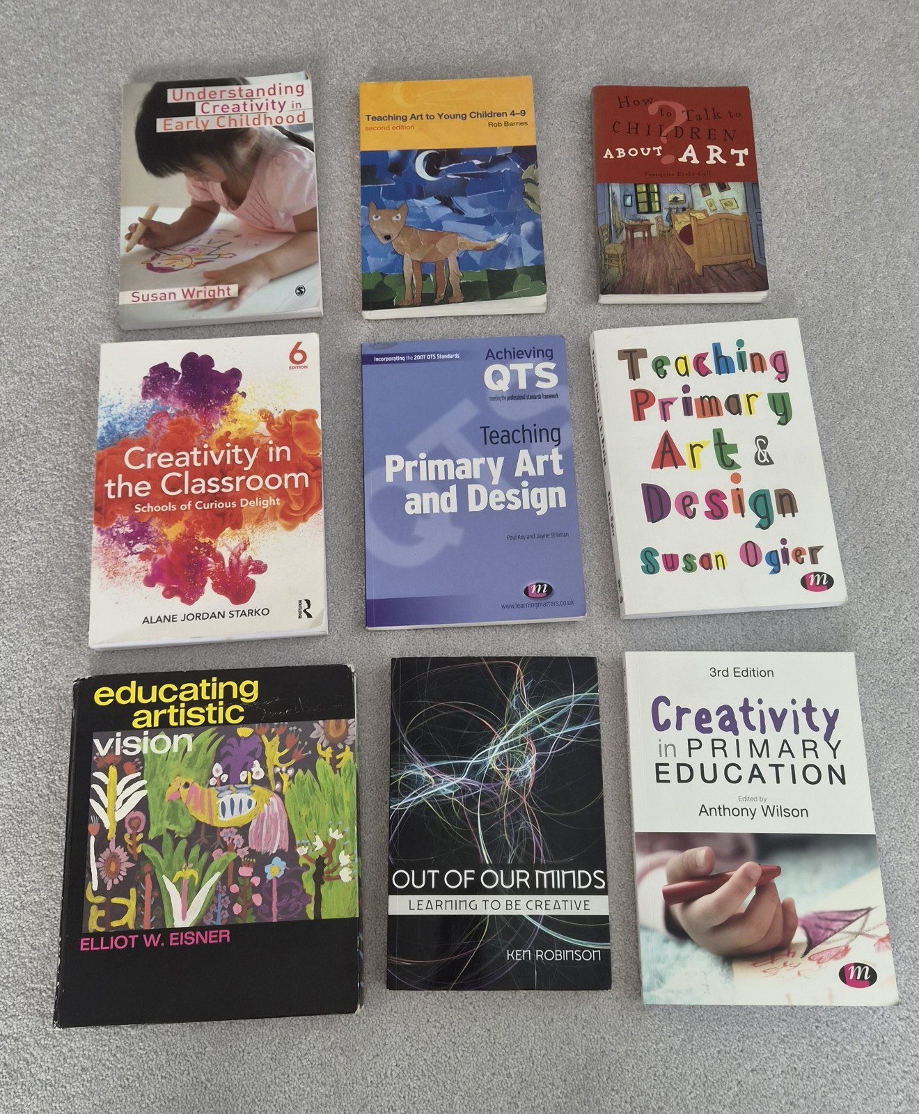 Bundle of 9 Books On Developing Research and Teaching Creativity and Education