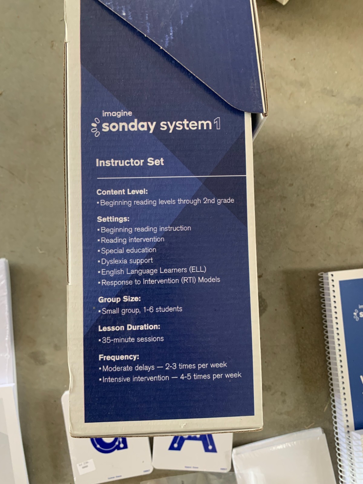 Imagine Sonday System 1 Intervention Set New in the Box