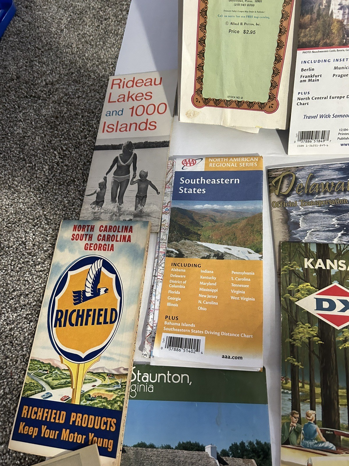 Nice Lot Of Mixed STREET MAPS Europe, Germany, Georgia, Southern States, Etc.
