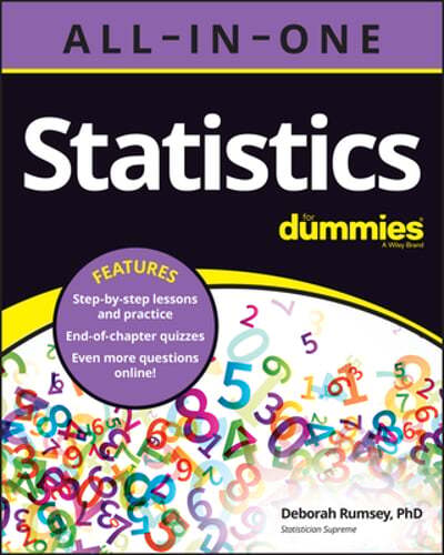 Statistics All-In-One for Dummies by Deborah J Rumsey: Used