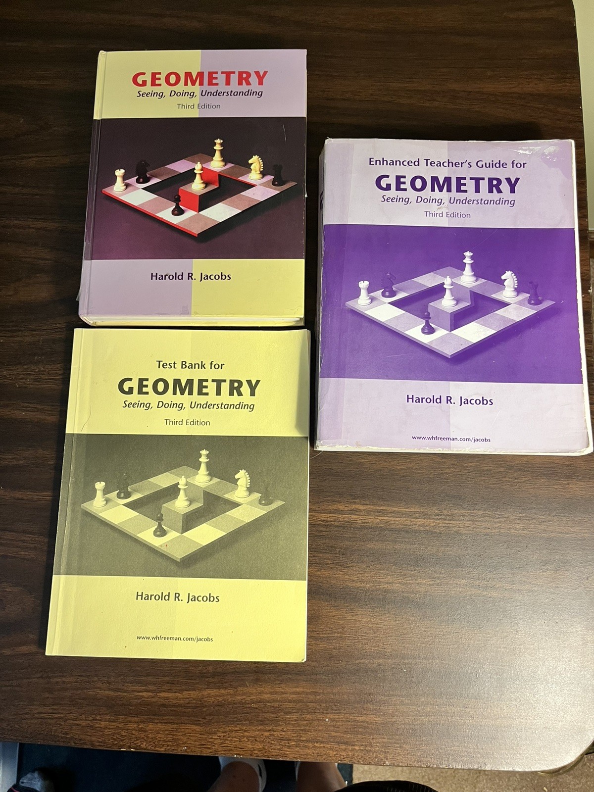 Geometry Seeing Doing Understanding 3rd Ed. Jacobs Textbook Teacher Guide Set
