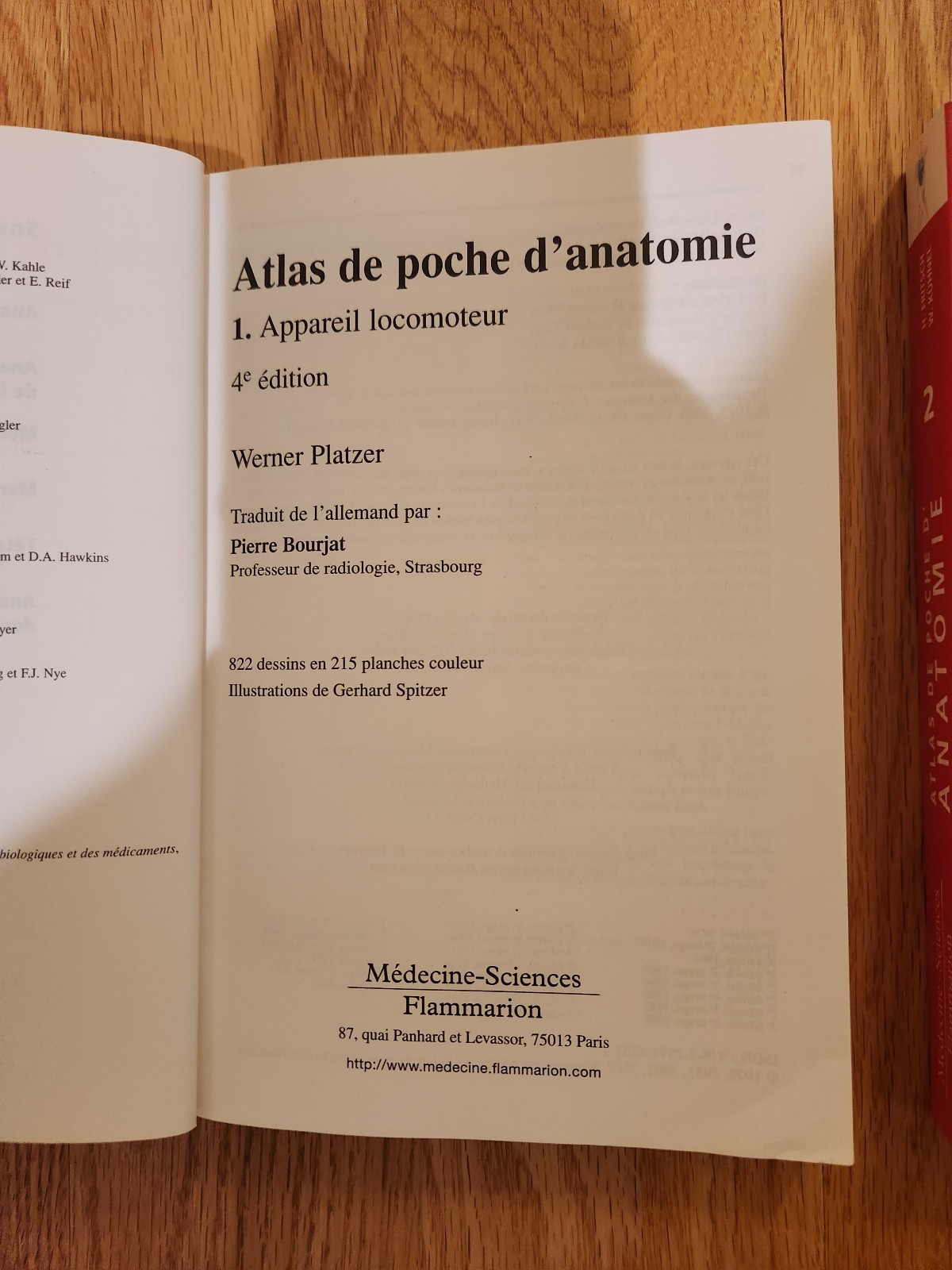 Color Atlas of Human Anatomy 4th Edition Complete Set Vol. 1–3 Flammarion FRENCH