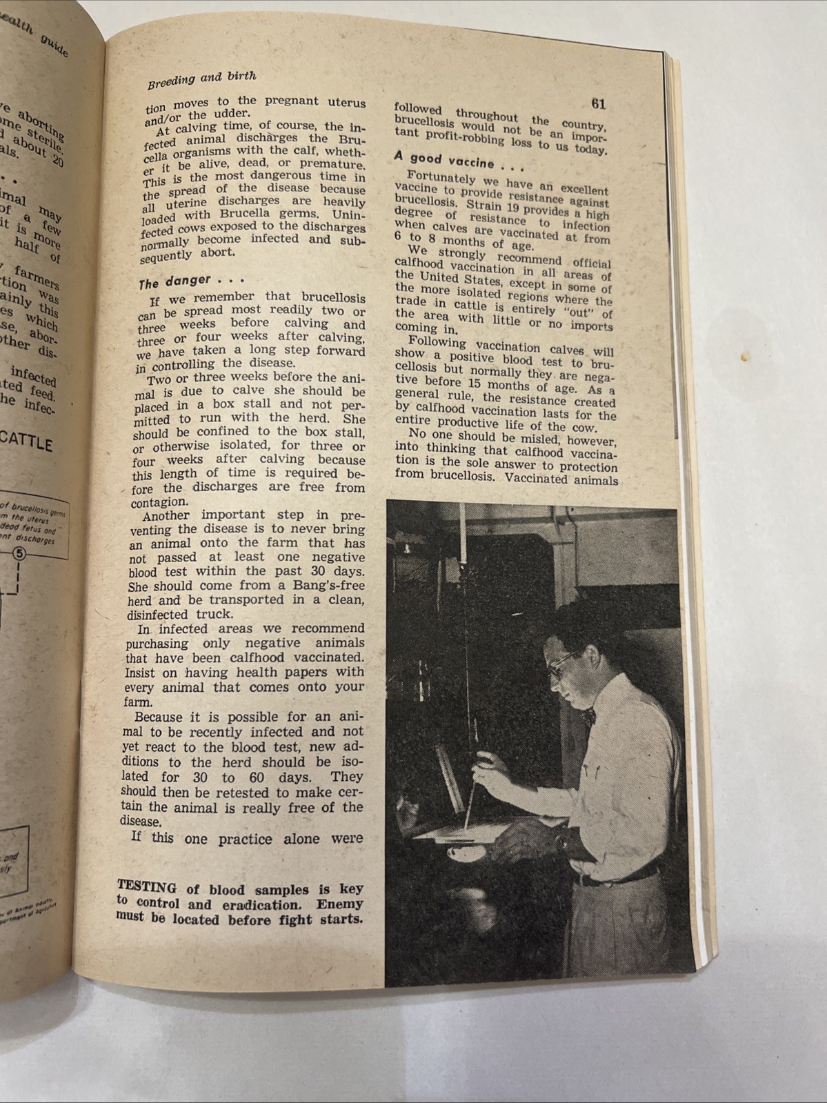 Herd Health Guide – Hoard’s Dairyman 1961 – Fort Atkinson, Wisconsin – 128 pages