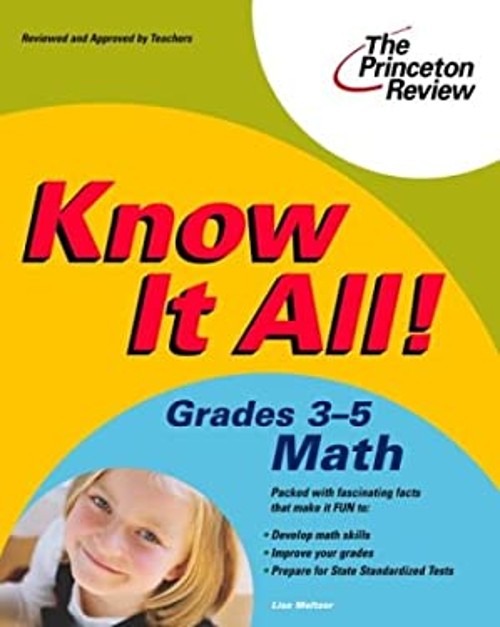 Know It All! Grades 3-5 Math Paperback Princeton Review Staff