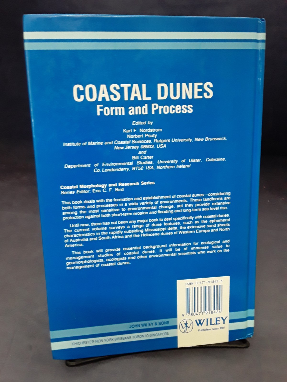 Coastal Dunes: Form and Process, Nordstrom, 1990, HC, GC, 260623