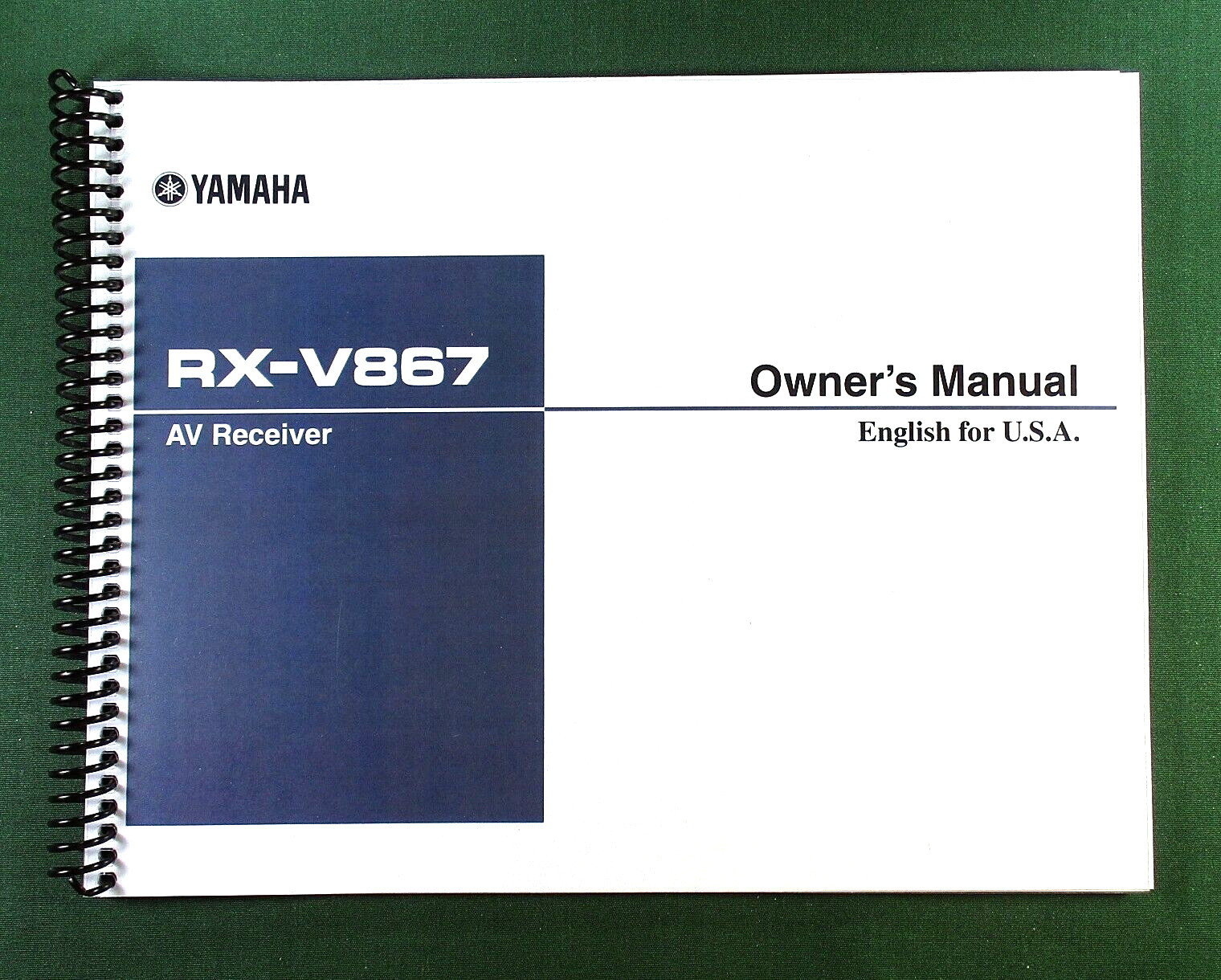Yamaha RX-V867 Instruction Manual: Full Color 144 Pages & Protective Covers!