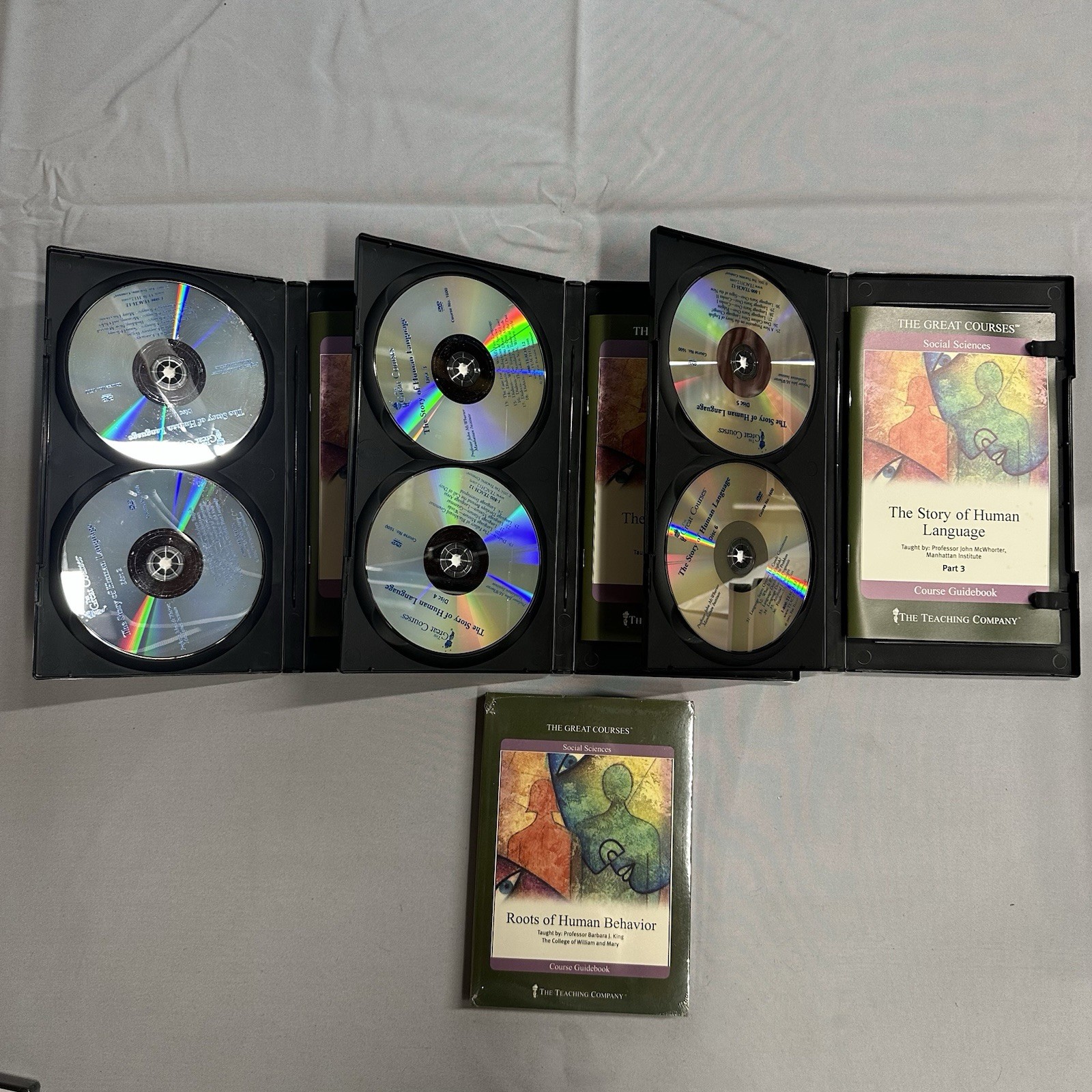 Great Courses Social Services Lot 2 DVD & Book Language Roots Human Behavior