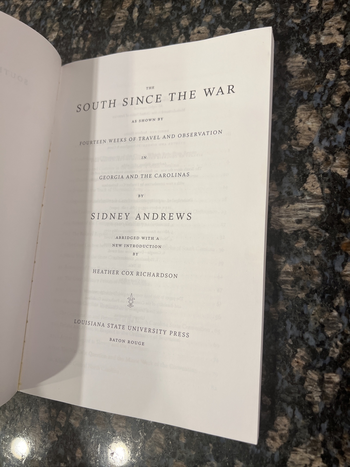 The South since the War: As Shown by Fourteen Weeks of Travel and Ob – VERY GOOD