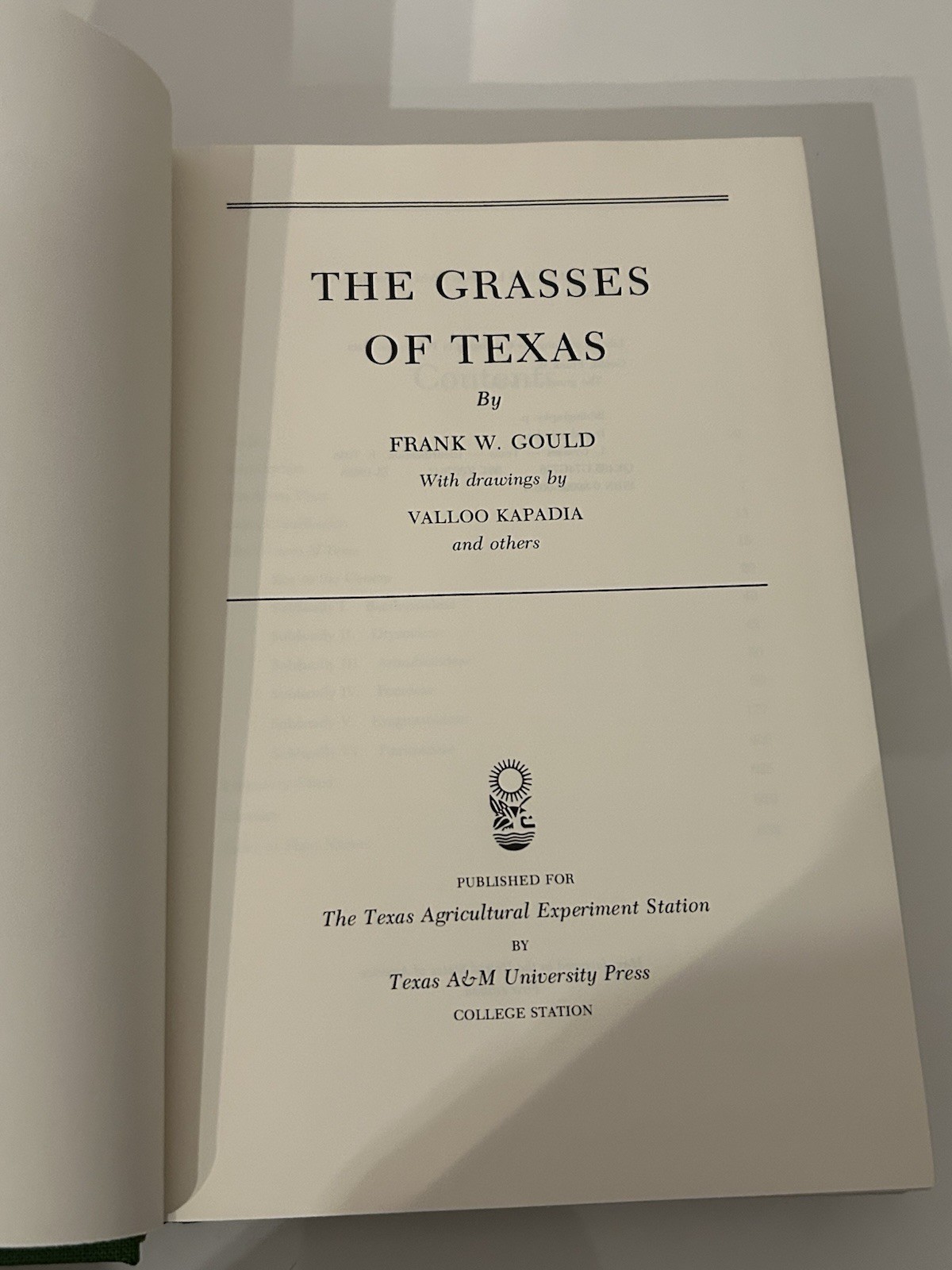 The Grasses of Texas By Frank W Gould 1975 HC Dust Jacket Texas A&M Press
