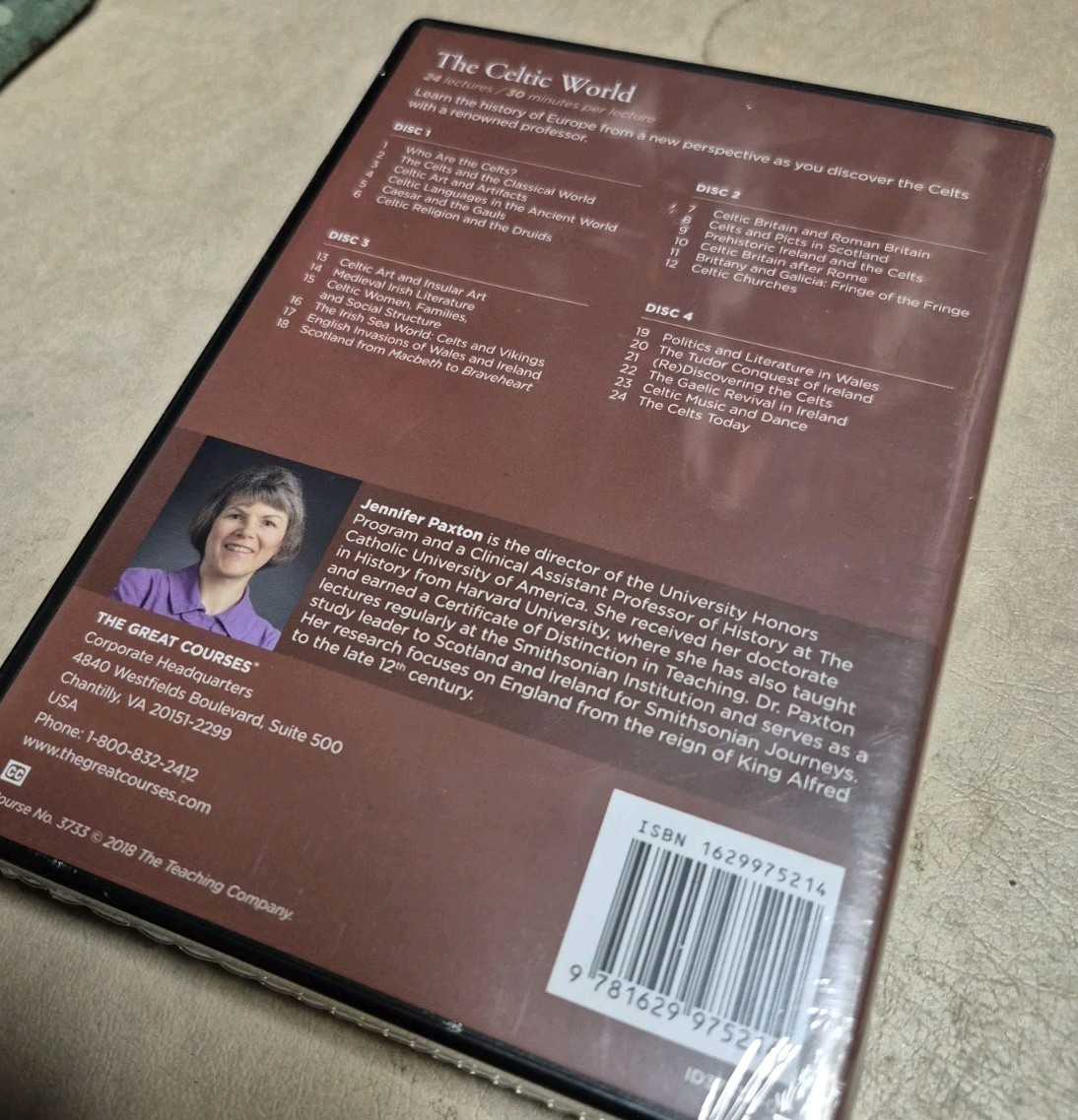 Great Courses: Celtic World by Jennifer Paxton (DVD 4 Disc Set + Book) SEALED