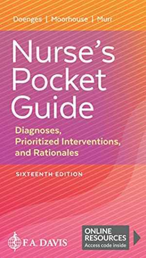 Nurse’s Pocket Guide: Diagnoses, – Paperback, by Doenges APRN BC – Good