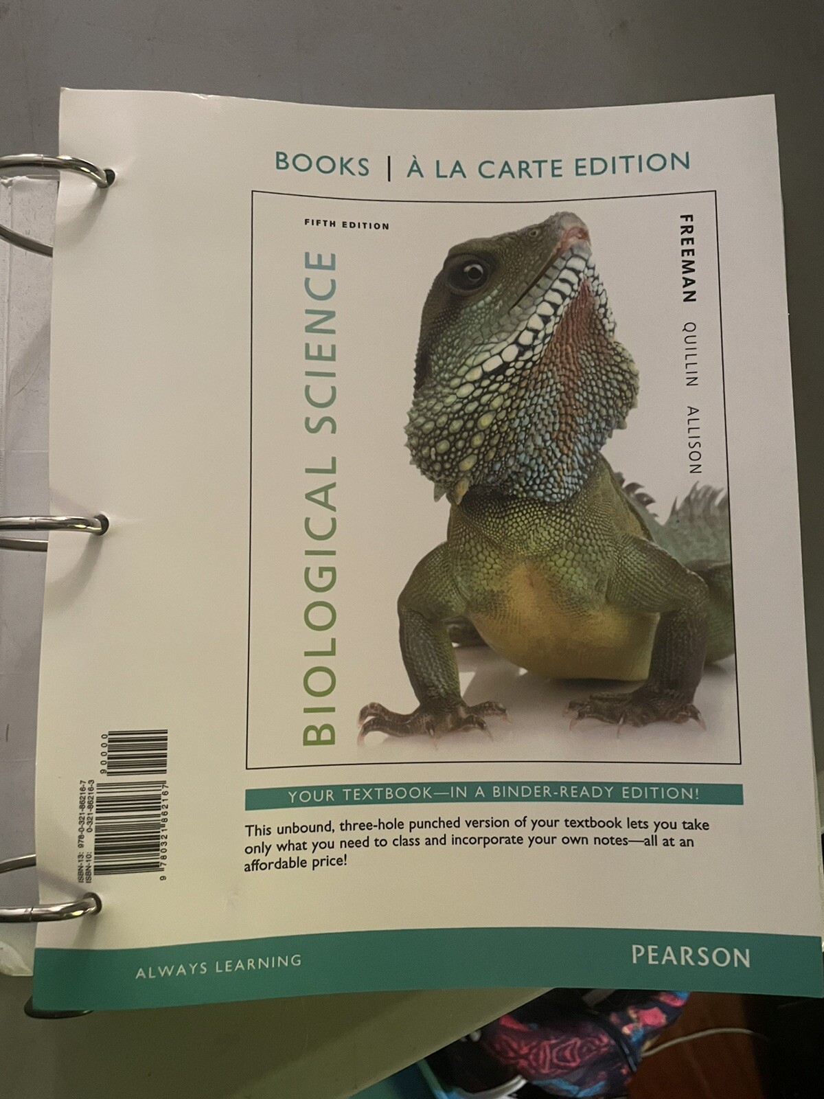 Biological Science, Books a la Carte Edition by Quillin, Freeman With eText Code