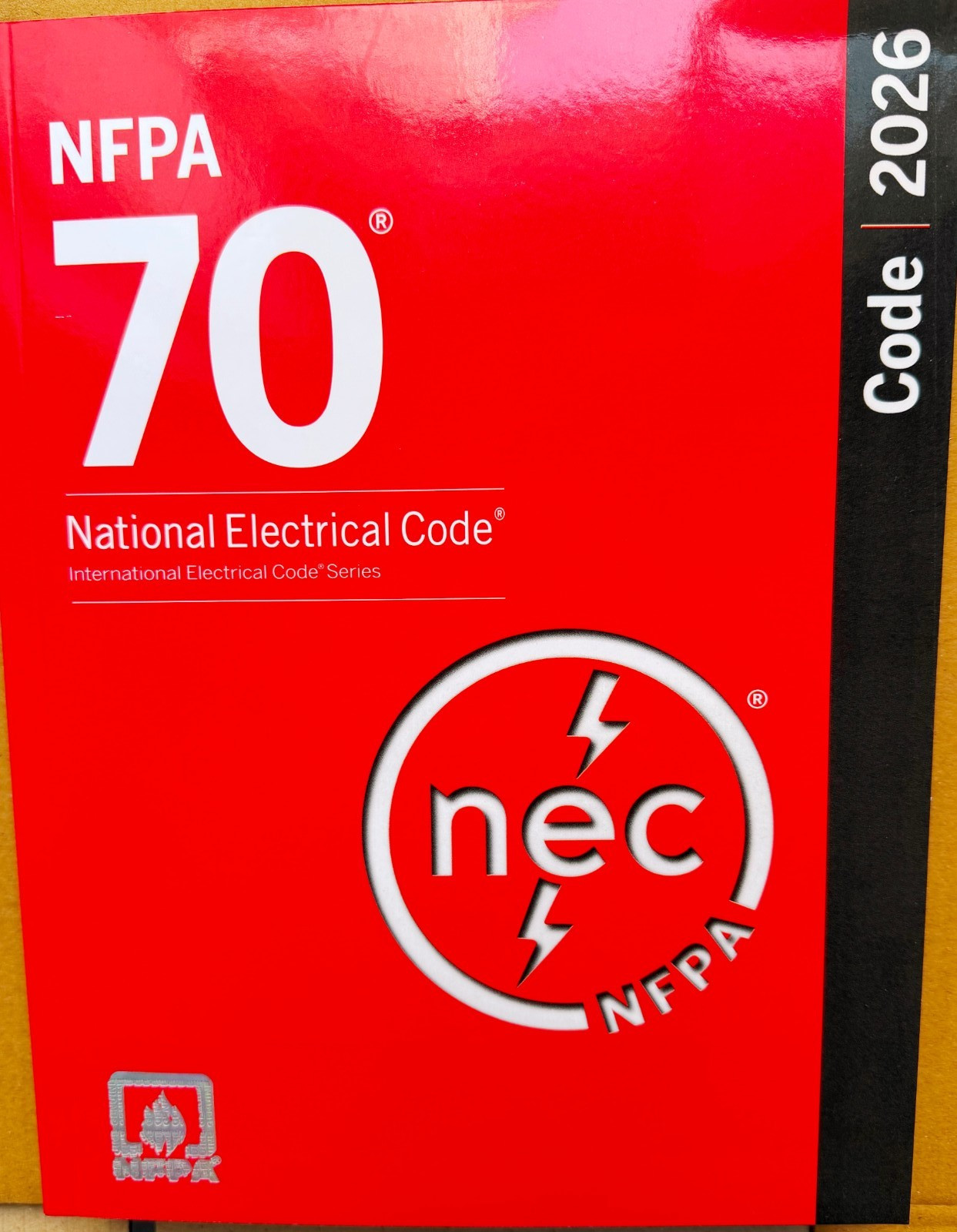 NFPA 70 National Electrical Code NEC 2026 Softbound Paperback Free Shipping USA
