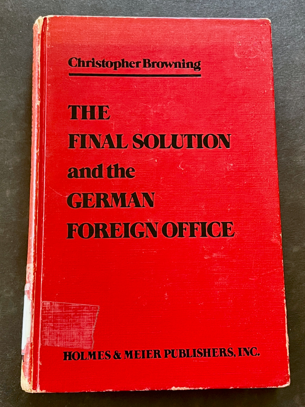 Final Solution and the German Foreign Office Browning 1978 Ex-Library