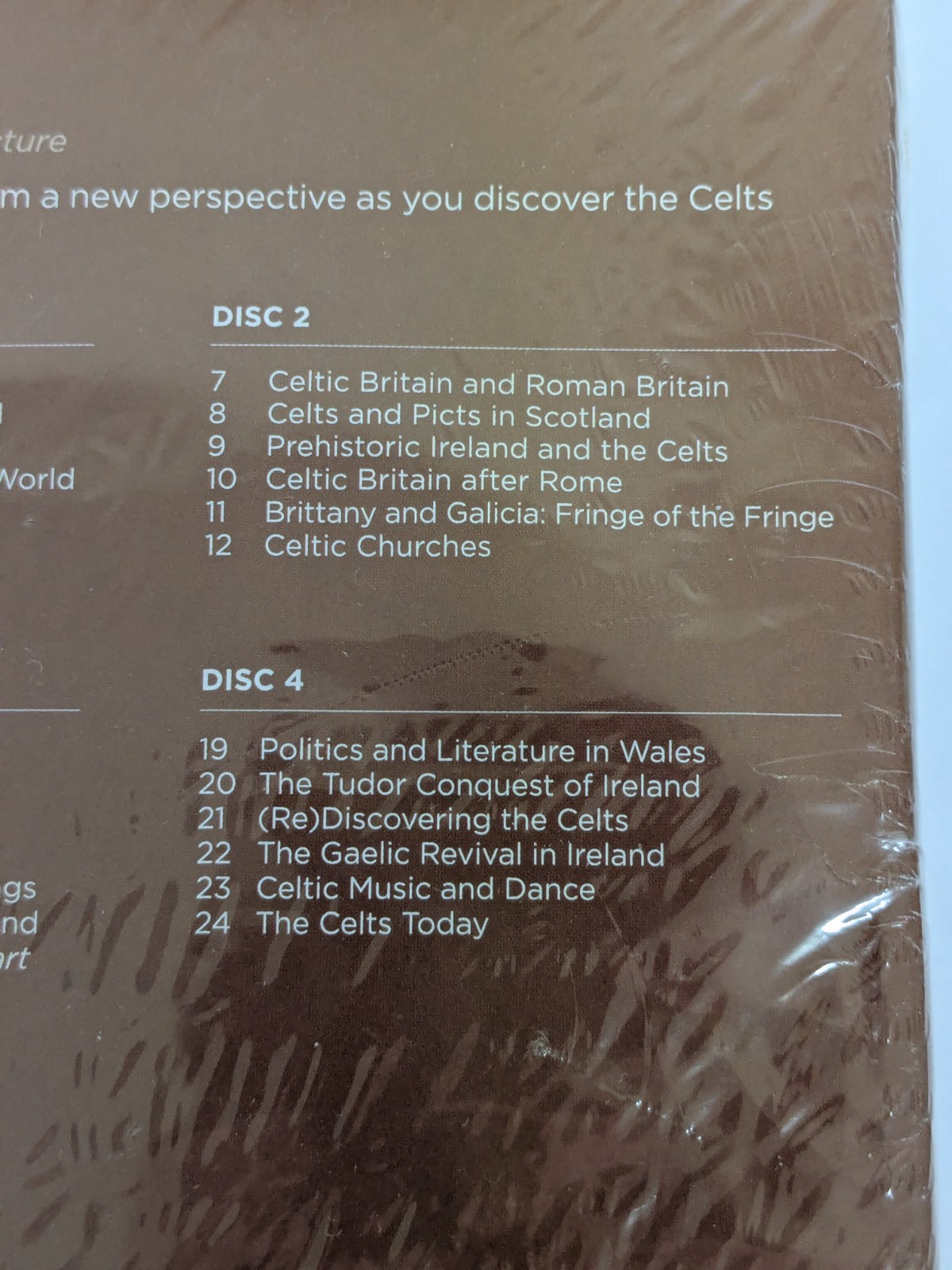 The Great Courses The Celtic World Guidebook 4 DVDs 24 lectures Factory Sealed