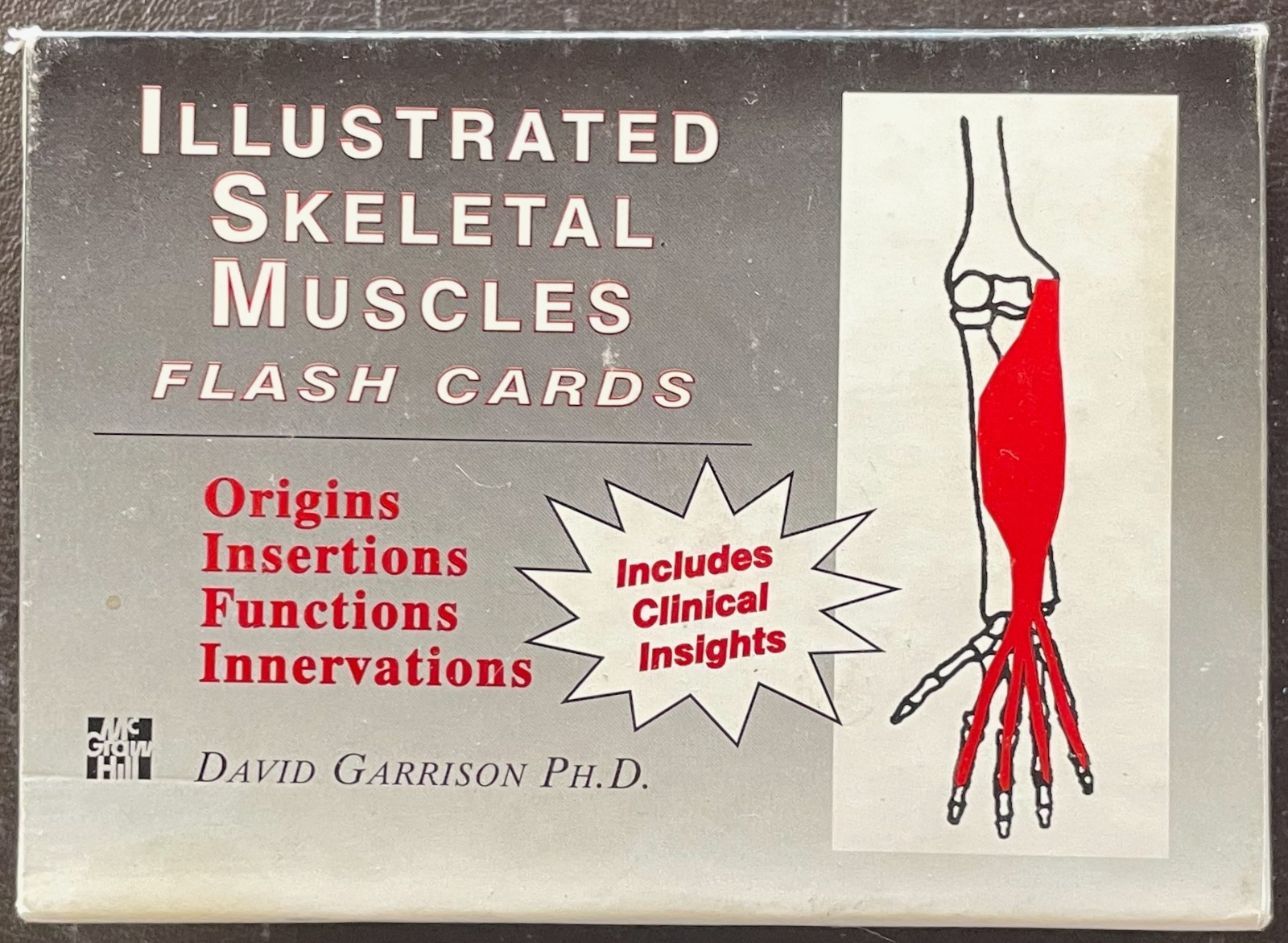 ILLUSTRATED SKELETAL MUSCLES Flash Cards. 197 cards. McGraw Hill. VGC