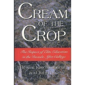 CREAM OF THE CROP: THE IMPACT OF ELITE EDUCATION IN THE By Herant A. Mint