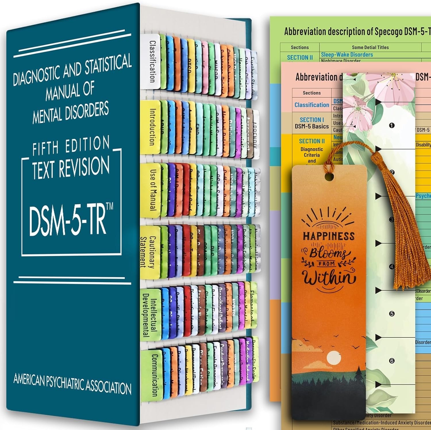 DSM 5 TR Tabs, Index for DSM-5 Diagnostic and Statistical Manual of Mental