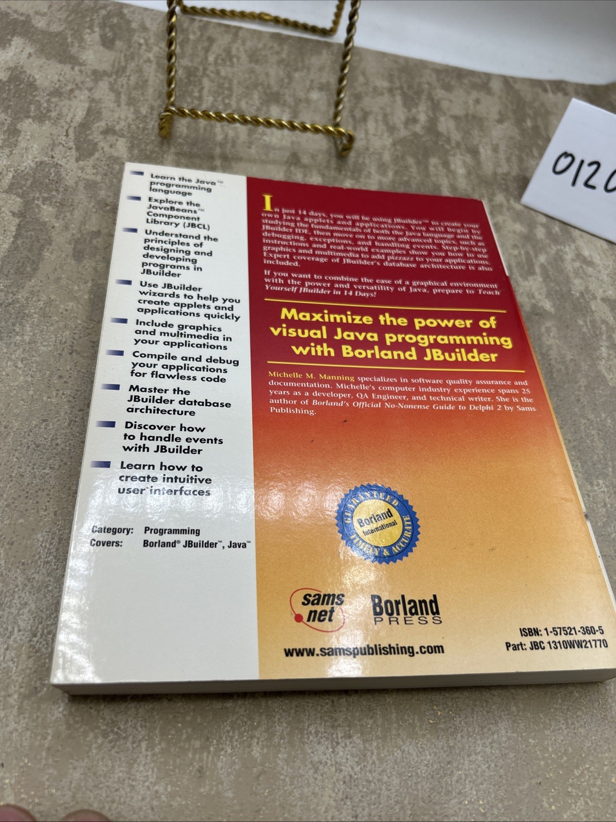 BORLAND TEACH YOURSELF JBUILDER IN 14 DAYS MICHELLE MANNING