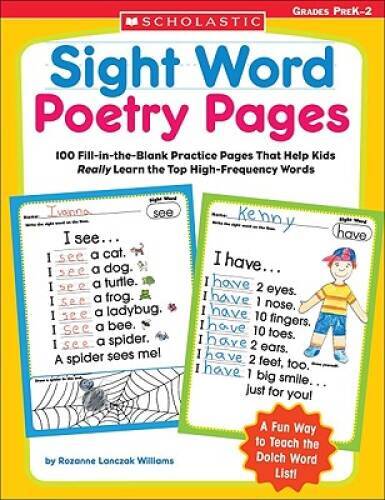 Sight Word Poetry Pages: 100 Fill-in-the-Blank Practice Pages That Help K – GOOD
