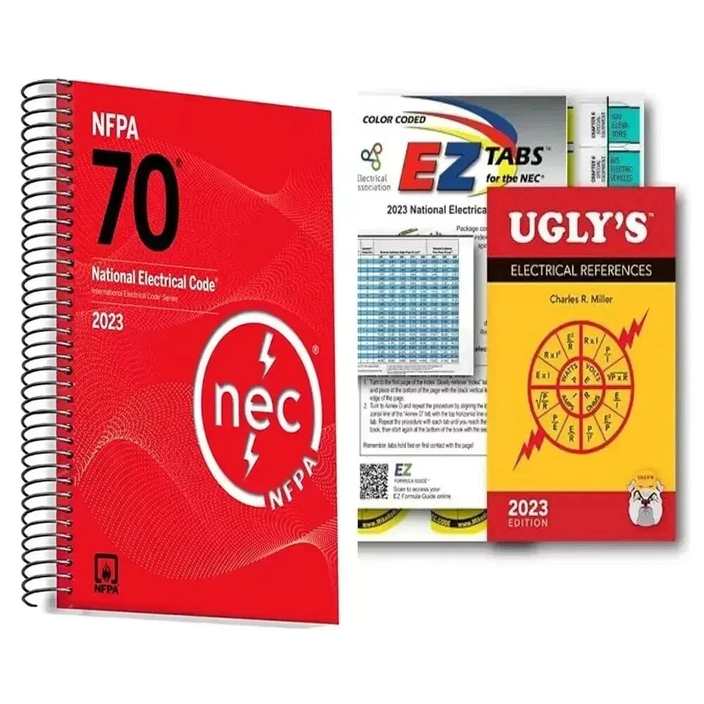 NFPA 70 2023 NEC Code Book + Ugly’s Electrical Ref Spiral +EZ TAB USA STOCK