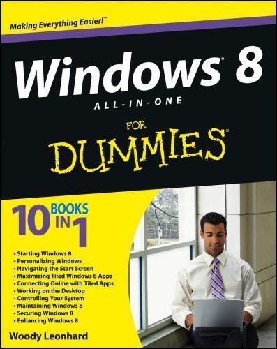 Windows 8 All-in-One For Dummies by Leonhard, Woody, Good Book