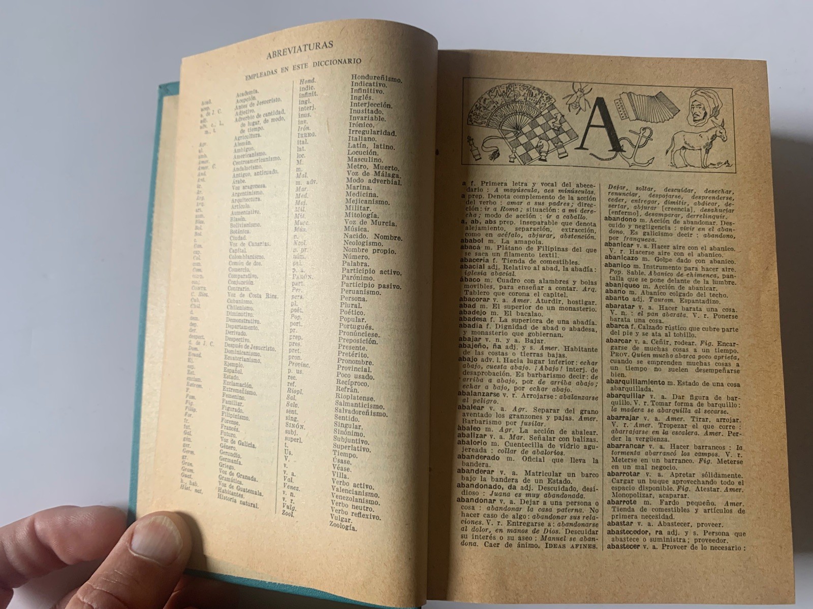 Vintage Hard Cover Dictionaries Escolar Larousse Ilustrado Spanish Dictionary