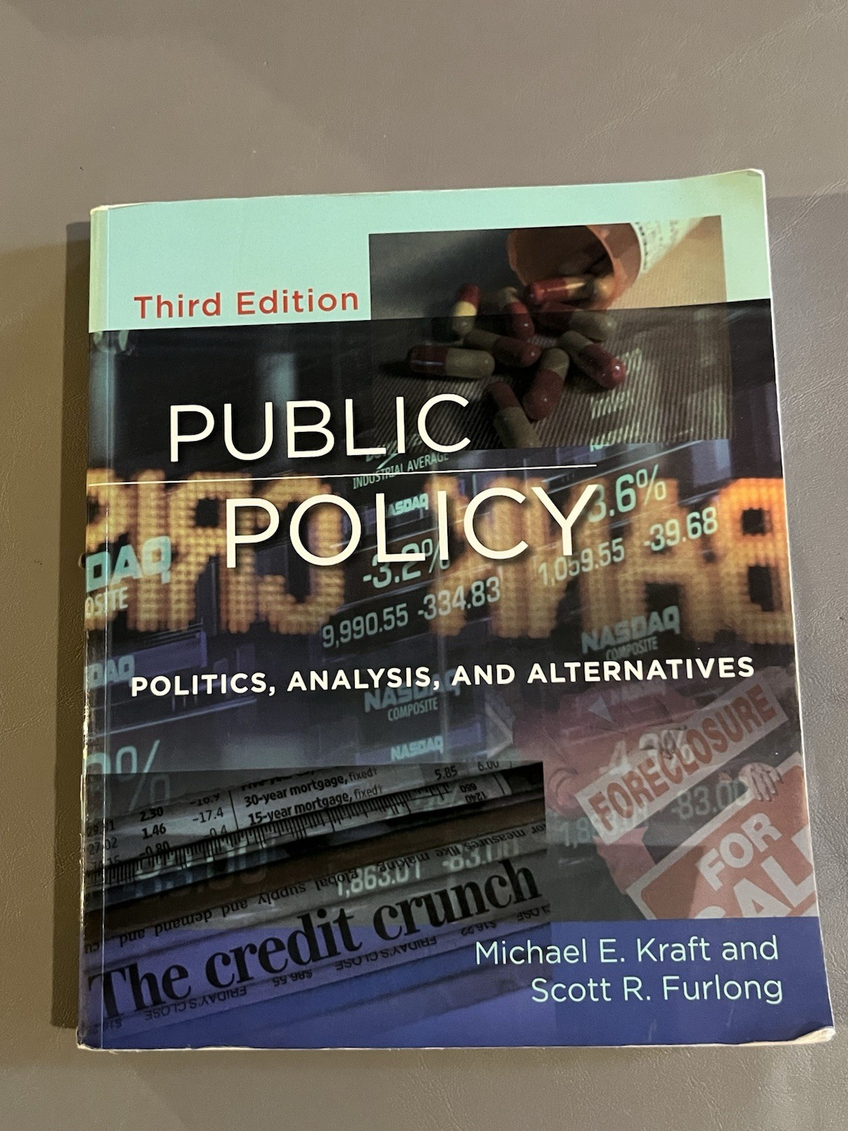 Public Policy Kraft Furlong CQ Press Third Edition Paperback Textbook