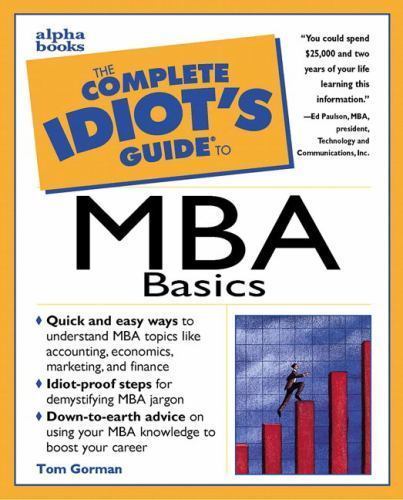 The Complete Idiot’s Guide to MBA Basics – 9780028621647, MBA, paperback