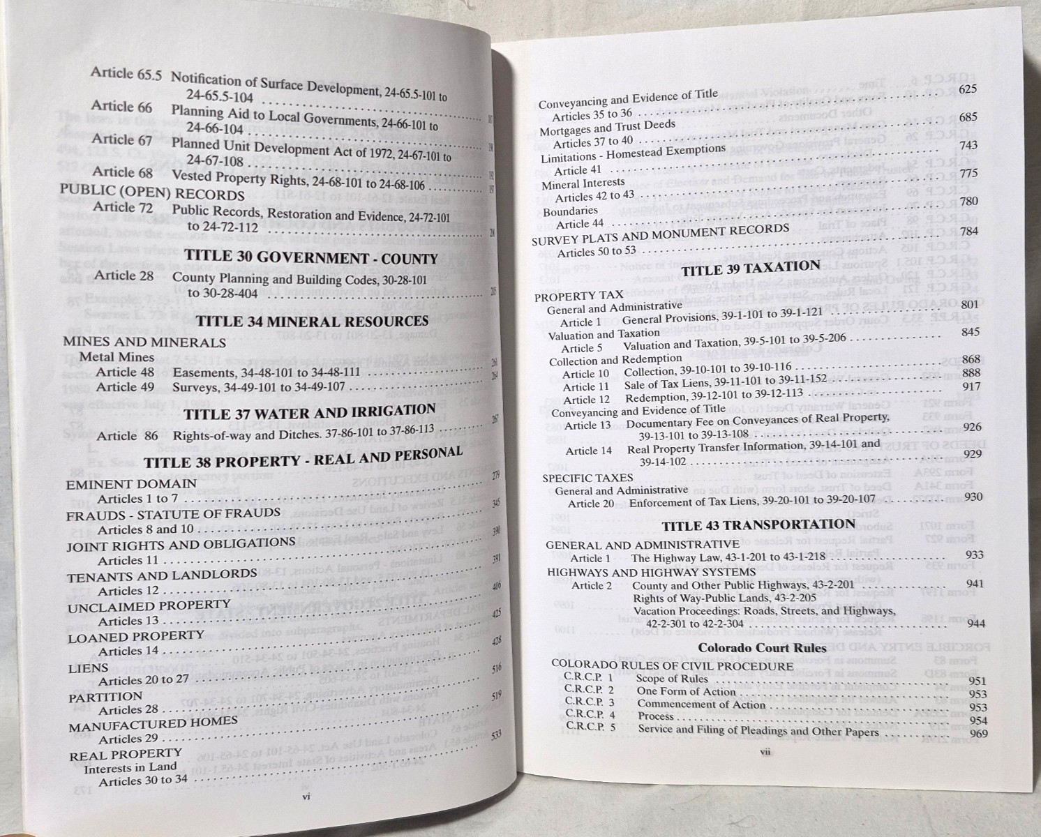 Bradford’s C.R.S. on Real Property Law 2003 Colorado CD Included